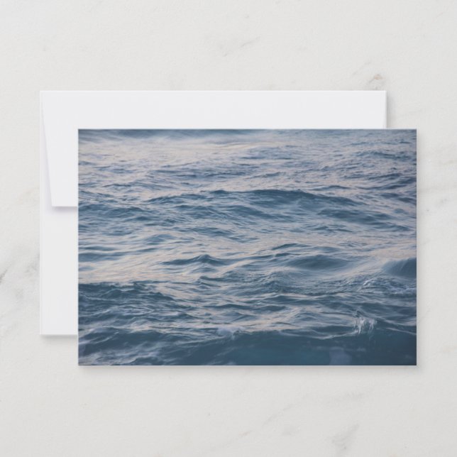 Carte De Remerciements Eau de mer de près (Devant)