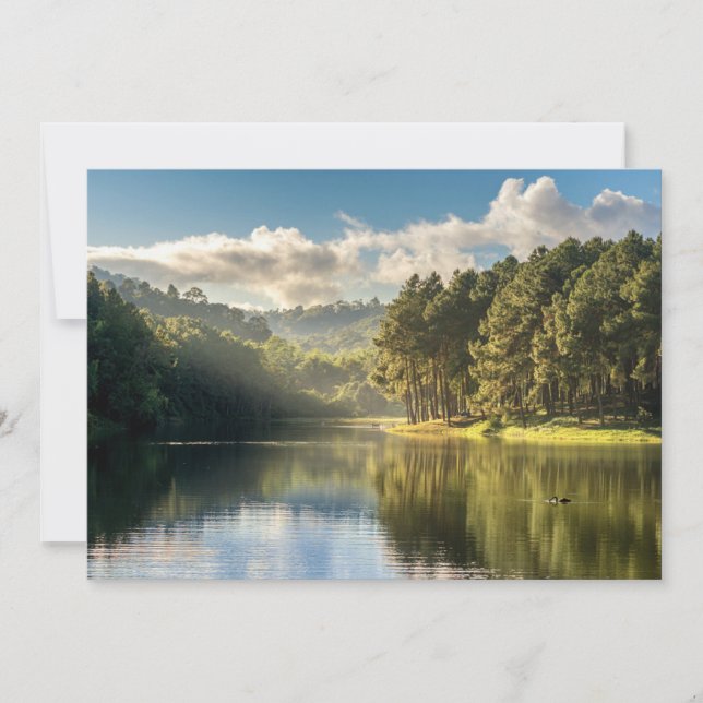Carte De Remerciements Eau | Pang Oung Lake & Pine Forest Thaïlande (Devant)