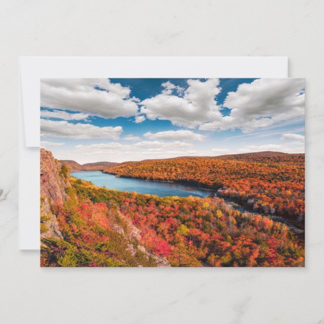 Carte De Remerciements Eau | Porcupine Mountains Michigan (Devant)