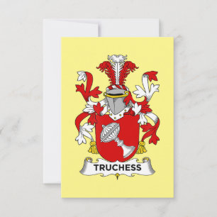 Carte De Remerciements Échecs  Armoiries de Truchess - Cimetière familial
