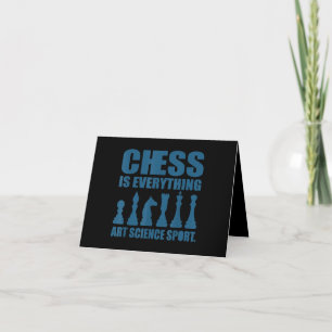 Carte De Remerciements Échecs Est Art Science Sports Cadeaux Femmes Homme