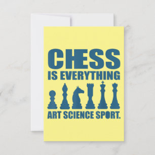 Carte De Remerciements Échecs Est Art Science Sports Cadeaux Femmes Homme