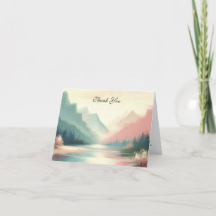Carte De Remerciements Echos doux des montagnes