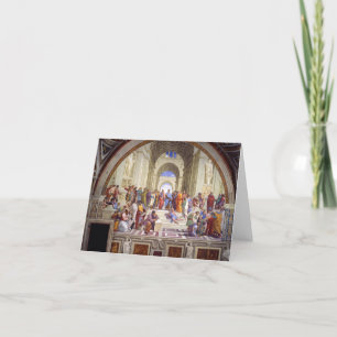 Carte De Remerciements École d'Athènes, de Stanza della Segnatura