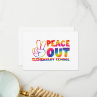 École primaire Peace Out Tie Dye Dernier jour