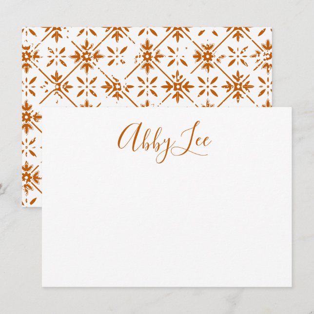 Carte De Remerciements Écran moderne et carrelage (Devant / Derrière)