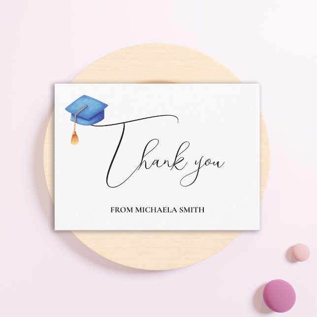 Carte De Remerciements Écriture de calligraphie simple pour la remise des (Créateur téléchargé)
