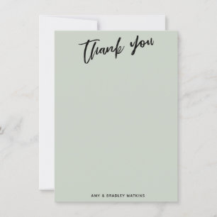 Carte De Remerciements Écriture manuscrite décontractée Typographie simpl