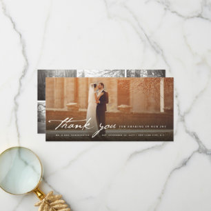 Carte De Remerciements Écriture manuscrite vintage Script Classic 6 Maria