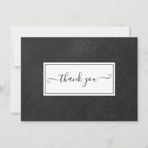 Carte De Remerciements Écriture simple sur tableau noir