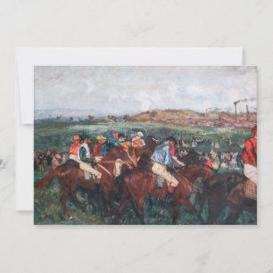 Carte De Remerciements Edgar Degas - Course des hommes