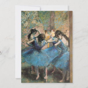 Carte De Remerciements Edgar Degas - Danseurs En Bleu