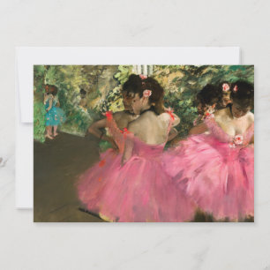 Carte De Remerciements Edgar Degas - Danseuses en rose