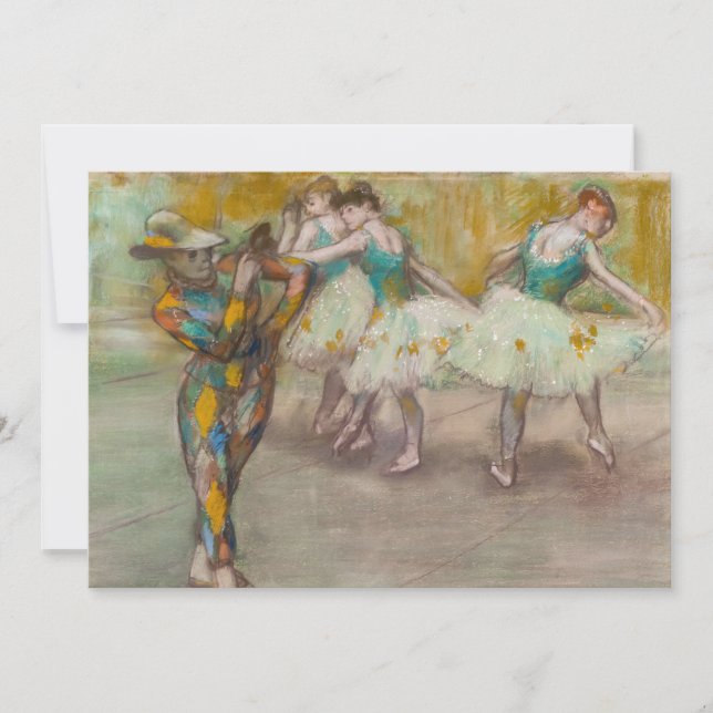 Carte De Remerciements Edgar Degas - Harlequin Dance (Devant)