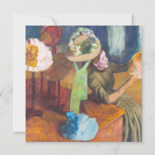Carte De Remerciements Edgar Degas - La boutique de chapeaux