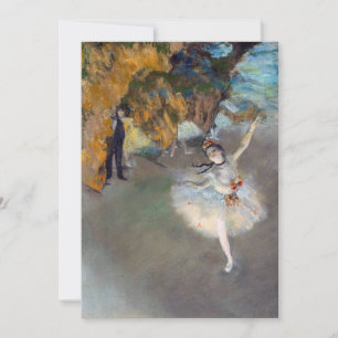 Carte De Remerciements Edgar Degas - L'Étoile / Danseuse sur la Scène