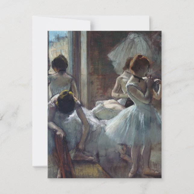 Carte De Remerciements Edgar Degas - Un groupe de danseurs (Devant)