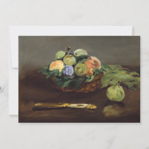 Carte De Remerciements Edouard Manet - Corbeille de Fruits