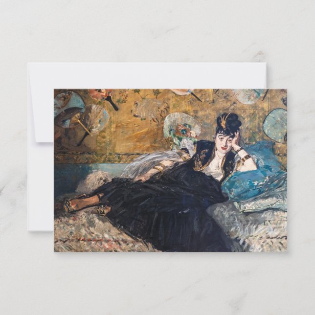 Carte De Remerciements Edouard Manet - Dame aux Éventails (Devant)