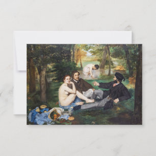 Carte De Remerciements Edouard Manet - Déjeuner sur l'herbe