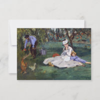 Edouard Manet - La famille Monet dans leur jardin