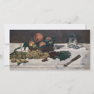 Carte De Remerciements Edouard Manet - Nature morte : fruits sur une tabl