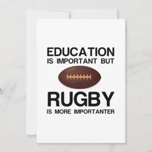 Carte De Remerciements Éducation et rugby