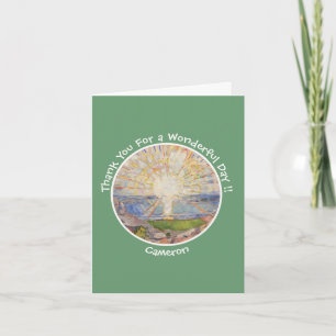 Carte De Remerciements Edvard Munch Le Soleil (Solen) - Articles de fête