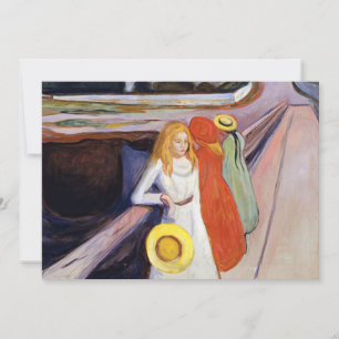 Carte De Remerciements Edvard Munch - Les filles sur le pont 1901