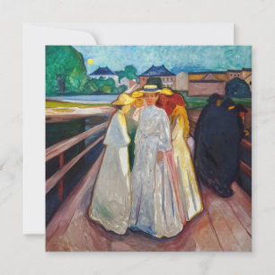 Carte De Remerciements Edvard Munch - Les filles sur le pont 1903