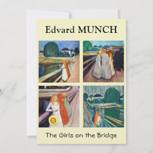 Carte De Remerciements Edvard Munch - Les filles sur le pont Sélection