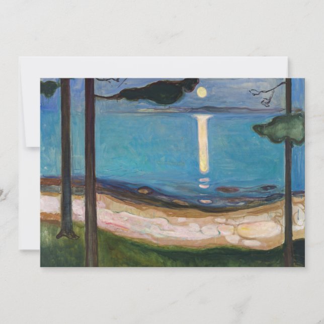 Carte De Remerciements Edvard Munch - Lune (Devant)