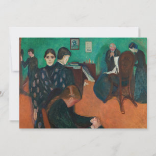Carte De Remerciements Edvard Munch - Mort dans la salle de repos v1