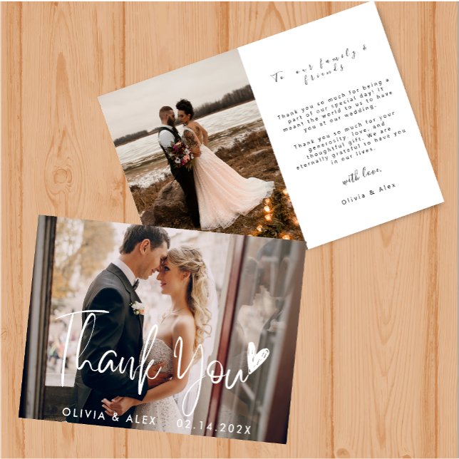 Carte de remerciements élégant (Créateur téléchargé)