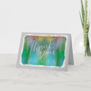 carte de remerciements élégant aquarelle art
