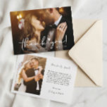 Carte De Remerciements Élégant Chic Script Love Heart Mariage Photo<br><div class="desc">Élégant Chic Script Love Heart Mariage Photo Carte de Remerciement. Pour une personnalisation plus poussée,  veuillez cliquer sur le lien "personnaliser davantage" et utiliser notre outil de conception pour modifier ce modèle.</div>