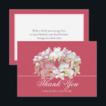 Carte De Remerciements Elegant Chic White Orchid Bridal Shower Thank You<br><div class="desc">Show your gratitude in elegant style with this modern botanical bridal shower thank you card. This design features a gorgeous cluster of white orchids delicately tinged with soft pink and warm yellow hues, beautifully arranged against a rich color background. The floral composition creates a graceful, contemporary look that feels both...</div>