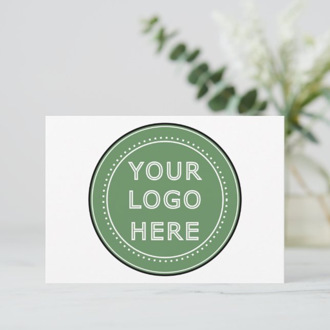 Carte De Remerciements Élégant, contemporain, poli et personnalisable. (Debout devant)