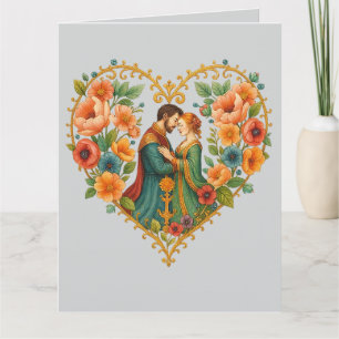 Carte De Remerciements Elegant  Love Heart