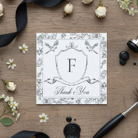 Élégant Mariage à Motif de Chinoiserie Noir avec O