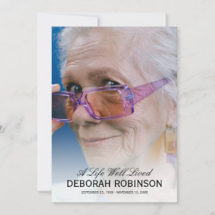 Carte De Remerciements Élégant mémorial de collage photo