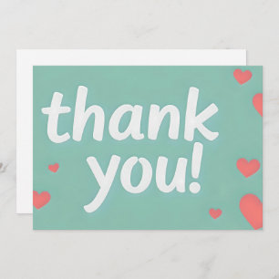 Carte De Remerciements Élégant minimaliste simple Mariage Boho