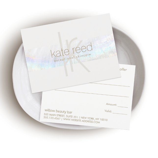 Carte De Remerciements Élégant Monogramme moderne Seashell Certificat cad (Créateur téléchargé)