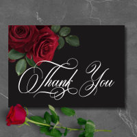Élégant Moody Blood Red Roses Floral Mariage