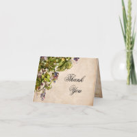 Elégant parchemin Aquarelle Vignoble