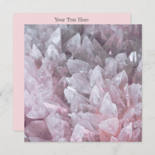 Carte De Remerciements Elégant Quartz rose Gem Esprit corps esprit énergi