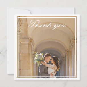 Carte De Remerciements Elégant rose Aquarelle Floral Monogram Mariage