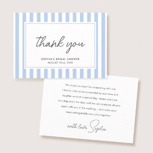 Carte De Remerciements Élégant scénario moderne pour une baby shower avec