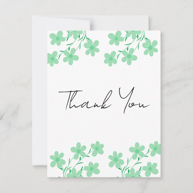 Carte De Remerciements Elegant Wedding Thank You Card | Classic Script De (Devant)