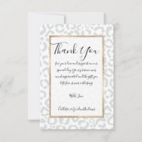 Elegant White Gray Leopard Cheetah Animal Print